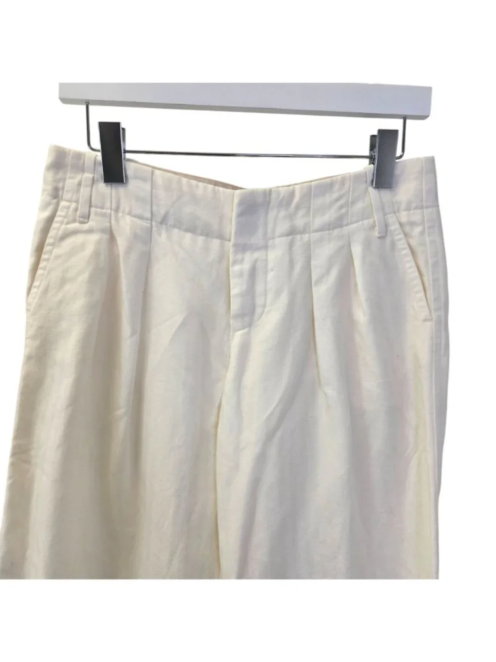 Banana Republic Linen Blend Wide Leg Crop Pants Size 2